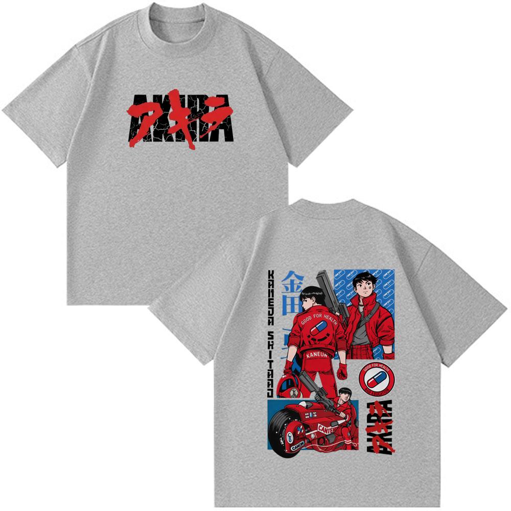 90s Japanese Anime Akira Shotaro Kaneda Tee Tops Unisex's Women Clothing Summer Short Sleeves Tshirts Fashion Funny Style Clothing