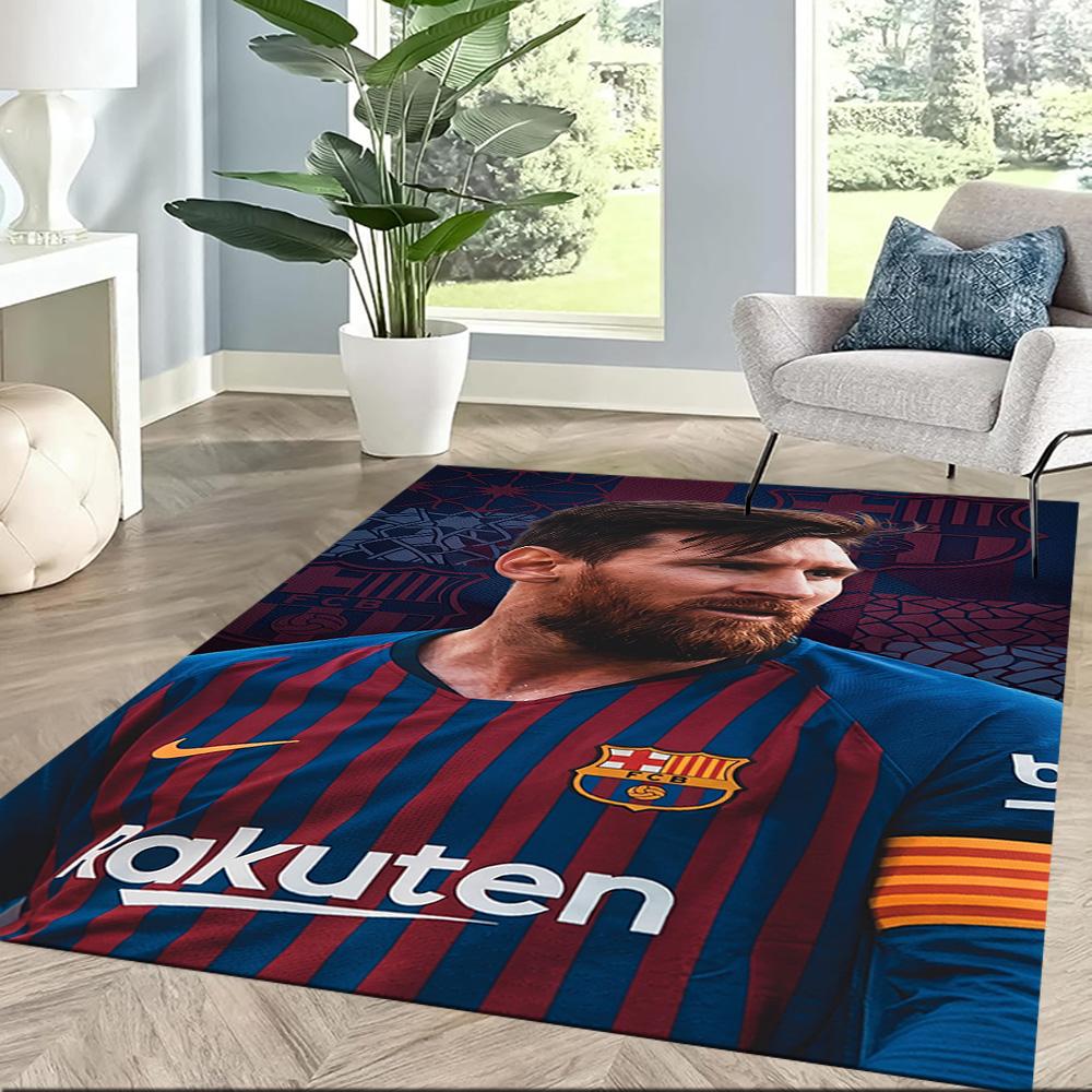 Messi 41 Floor Mat Design for Playrooms Game Room Study room Living Rooms Anti-slip Rug Anime Office Decor