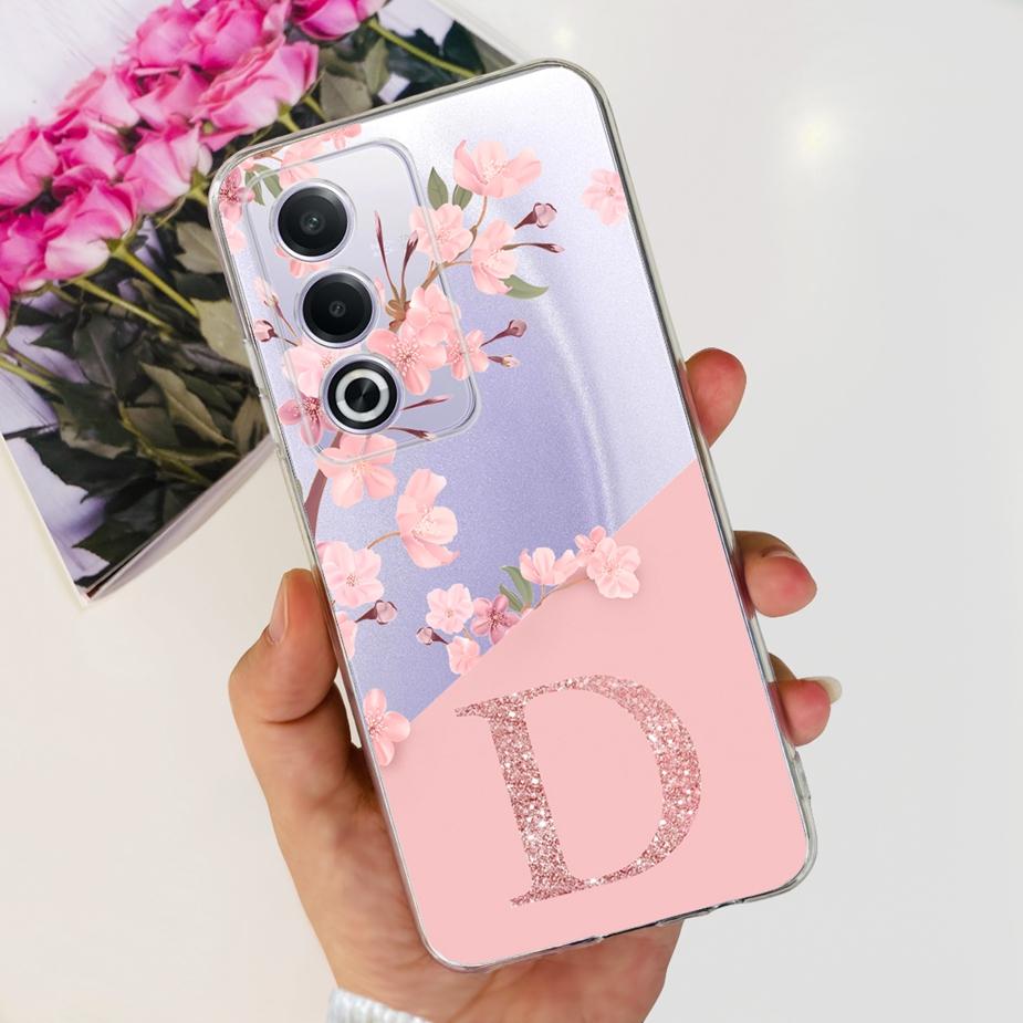 Для Oppo A80 5G Чехол OppoA80 CPH2639 Новый 26 Букв Чехол Прозрачный Силиконовый Чехол для Телефона Для Oppo A3 Pro 5G A3Pro CPH2665 Мягкие Fundas