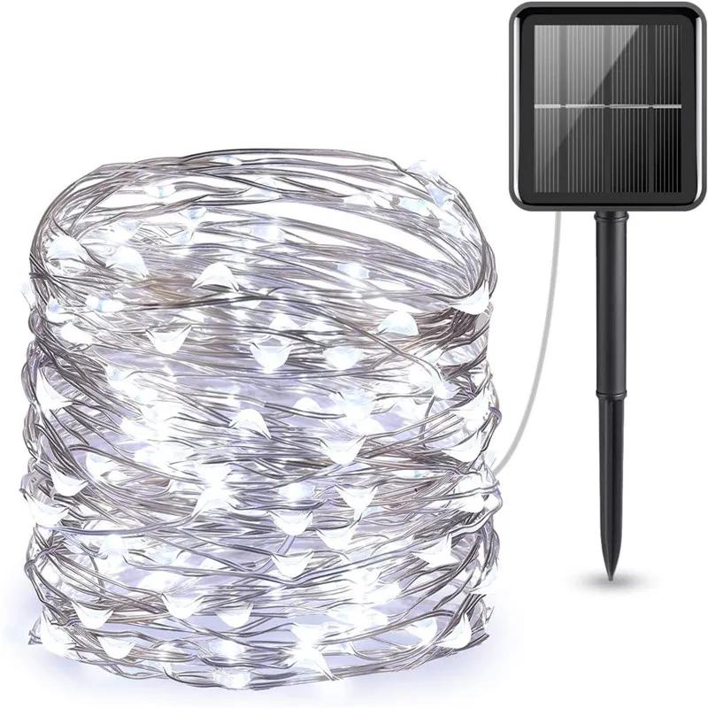 LED Solar Light Outdoor Garden Fairy String Light Led Twinkle Waterproof Lamp for Christmas Patio Tree Party 6m/12m/23m/33m