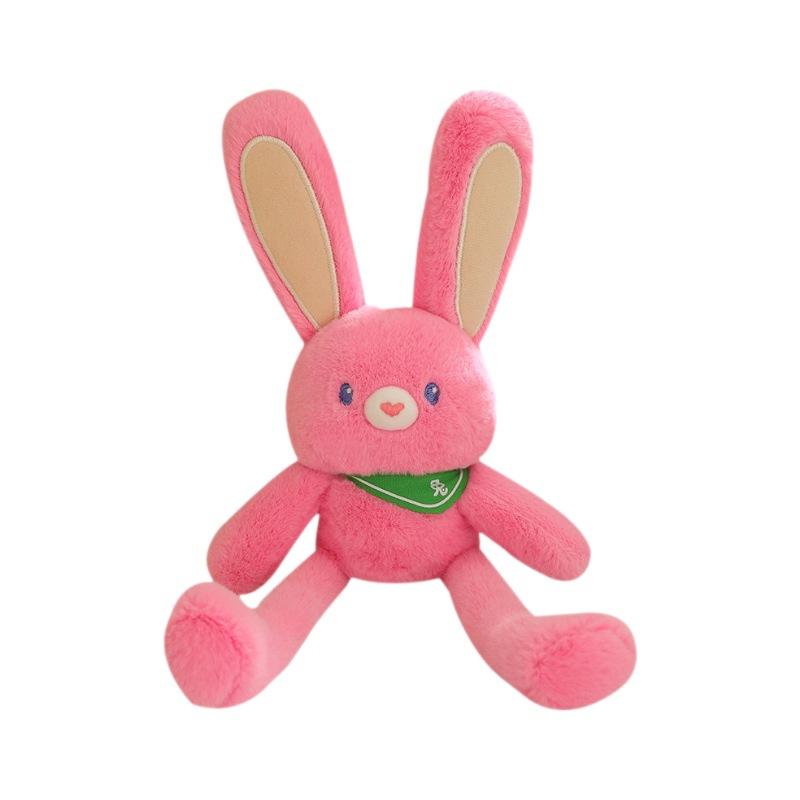 Funny Pull Ear Rabbit Plush Pendant Cute Doll Toy Keychain