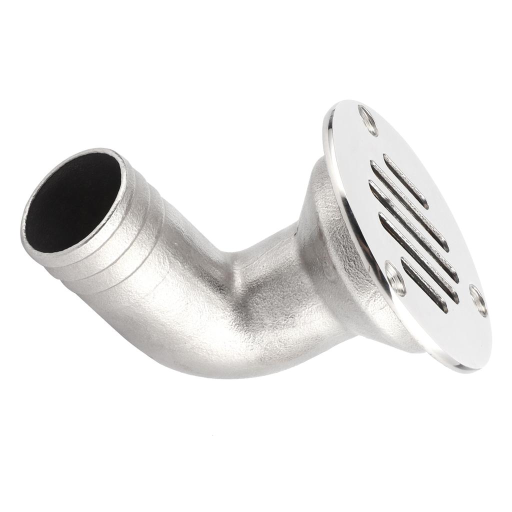 Marine Deck Drain 316 Stainless Steel 90 Degree Elbow Floor Drain 32mm for Boat Yacht