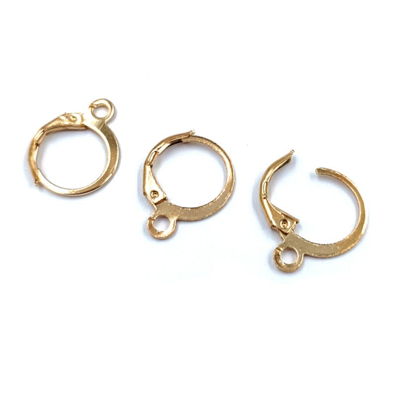 13*16 мм Новые Крючки-карабины Сплав Золотисто-Серебристый 20 Штук DIY Для Сережек Ювелирная Фурнитура Ювелирные Аксессуары
