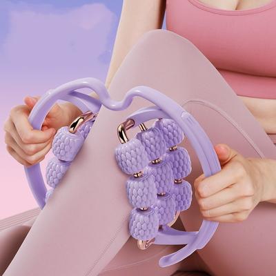 Массажер для йоги 18 с роликами, зажим для ног, петля, зажим для ног, тонкая нога, тонкий роликовый массажер для рук