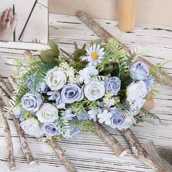 Красивый Искусственный Букет Многослойными Лепестками Красочные Декоративные