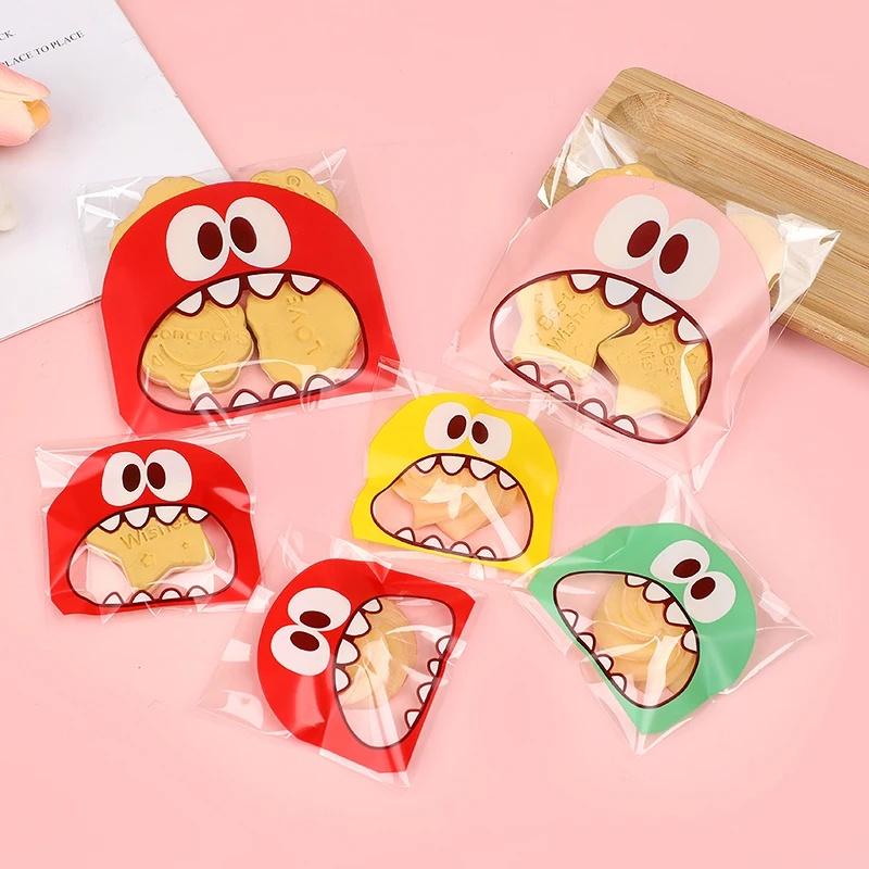 100-500pcs Transparent Plastic Bag Candy Cookie Gift Bag Clear OPP Self Adhesive Pouch For Birthday Party Candy Packaging Bag