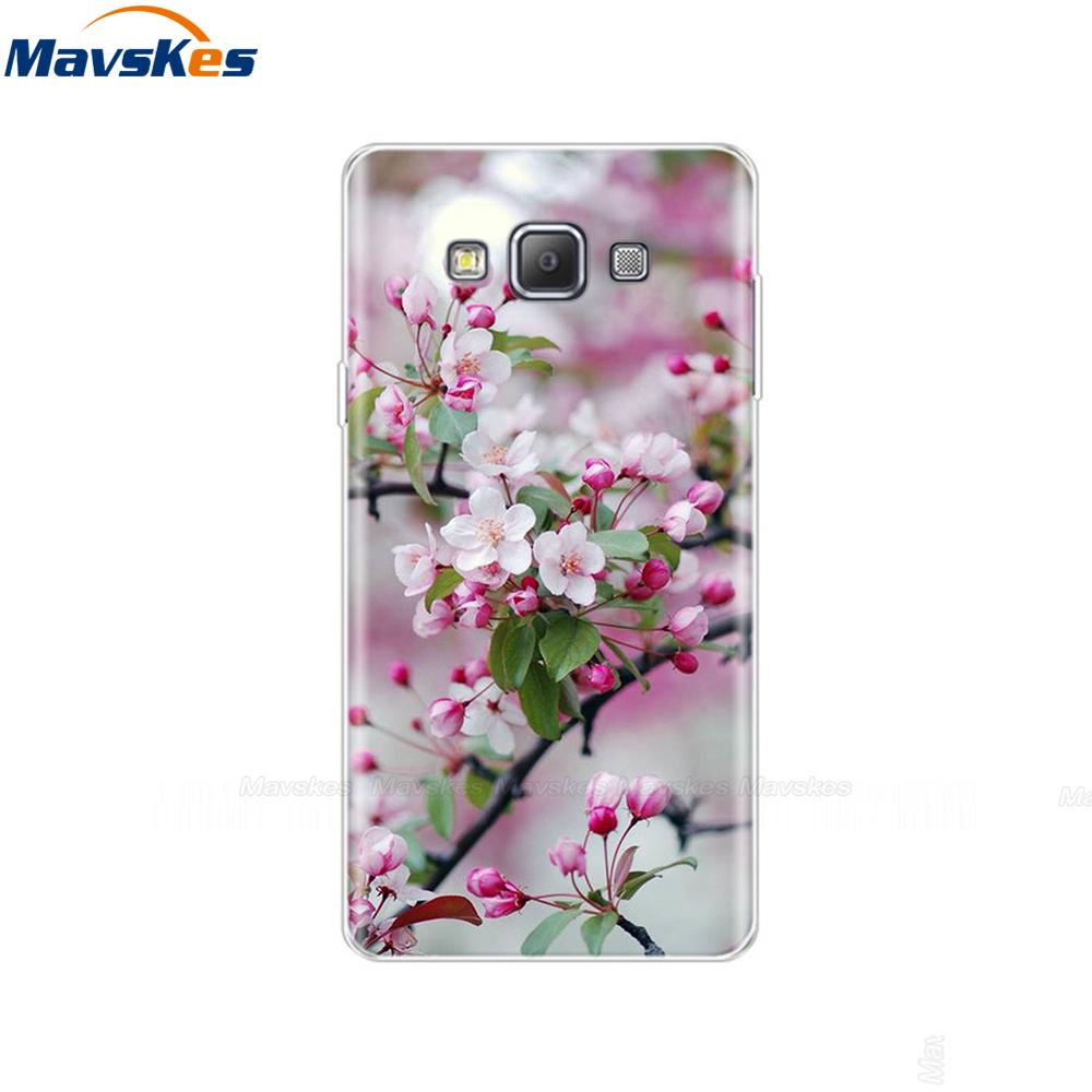 Силиконовый чехол для телефона Samsung Galaxy A3 2015 Цветок Кошка A300 Мягкая ТПУ задняя крышка для Samsung A3 2015 A300H A3000 SM-A300F pop