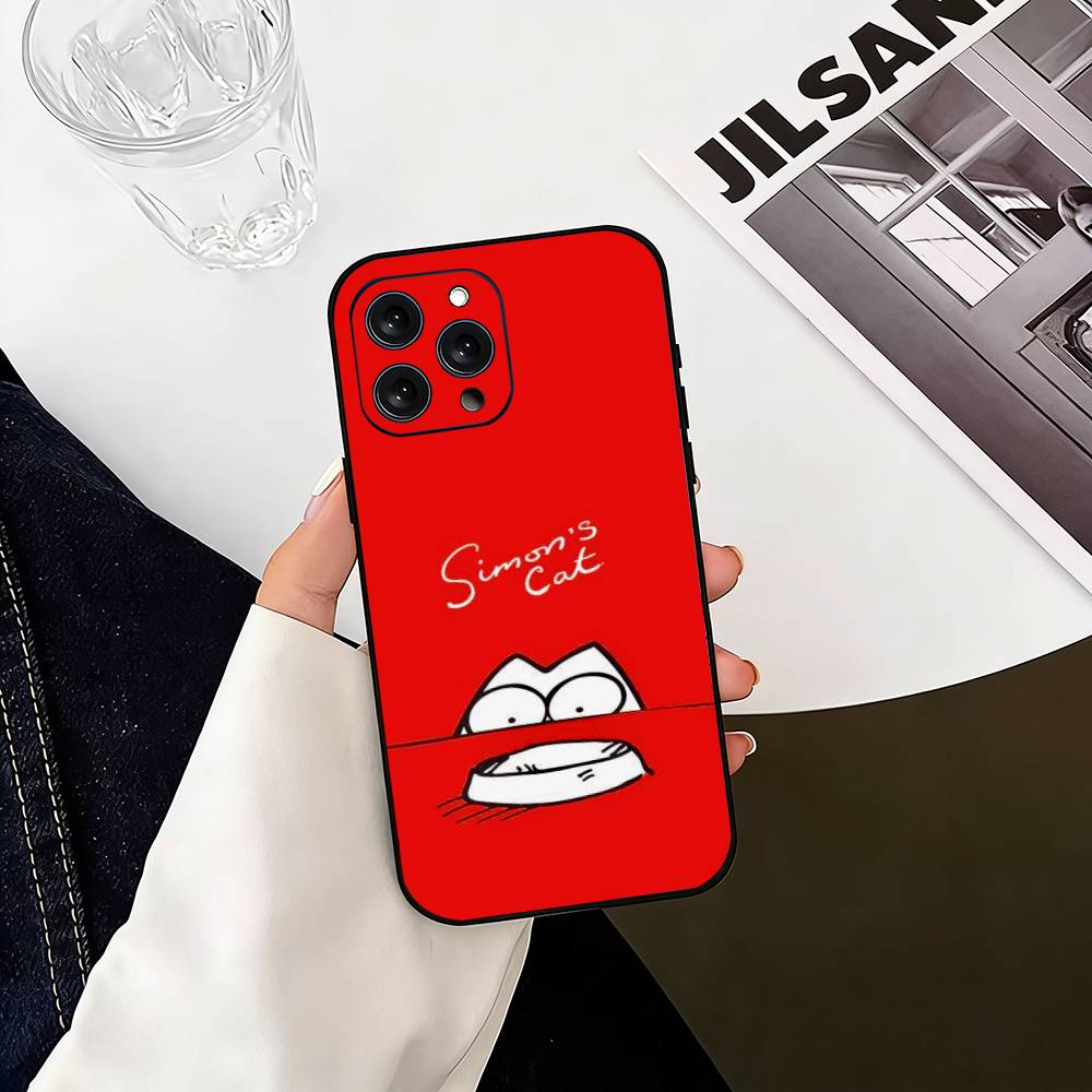 Чехол для телефона S-Simons And Cats-s Силиконовый Мягкий Для IPhone 17 16 15 14 13 12 11 X XR Plus Pro Max Plus