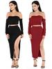 2017 European & American Sexy Nightclub Gabardine Two-Piece Dress