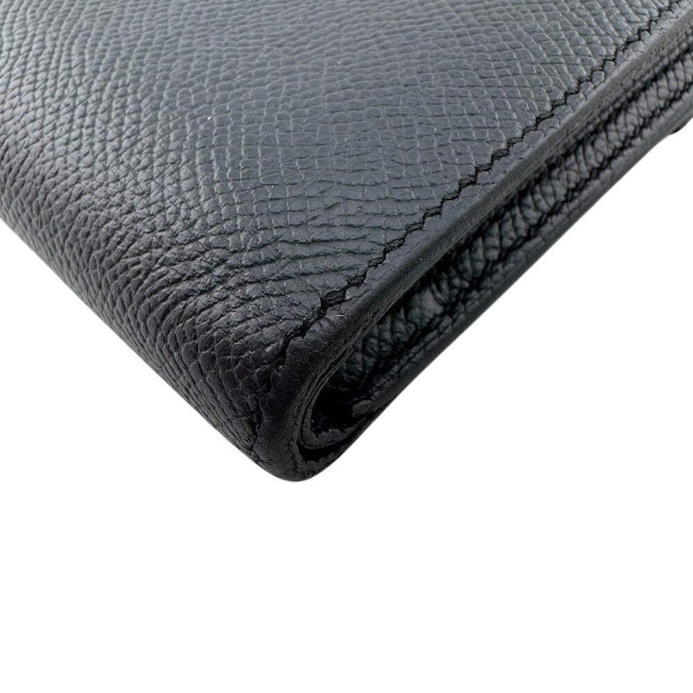 HERMES Compact wallet Epsom Click 12 Tri-fold wallet Blue indigo Epsom Used