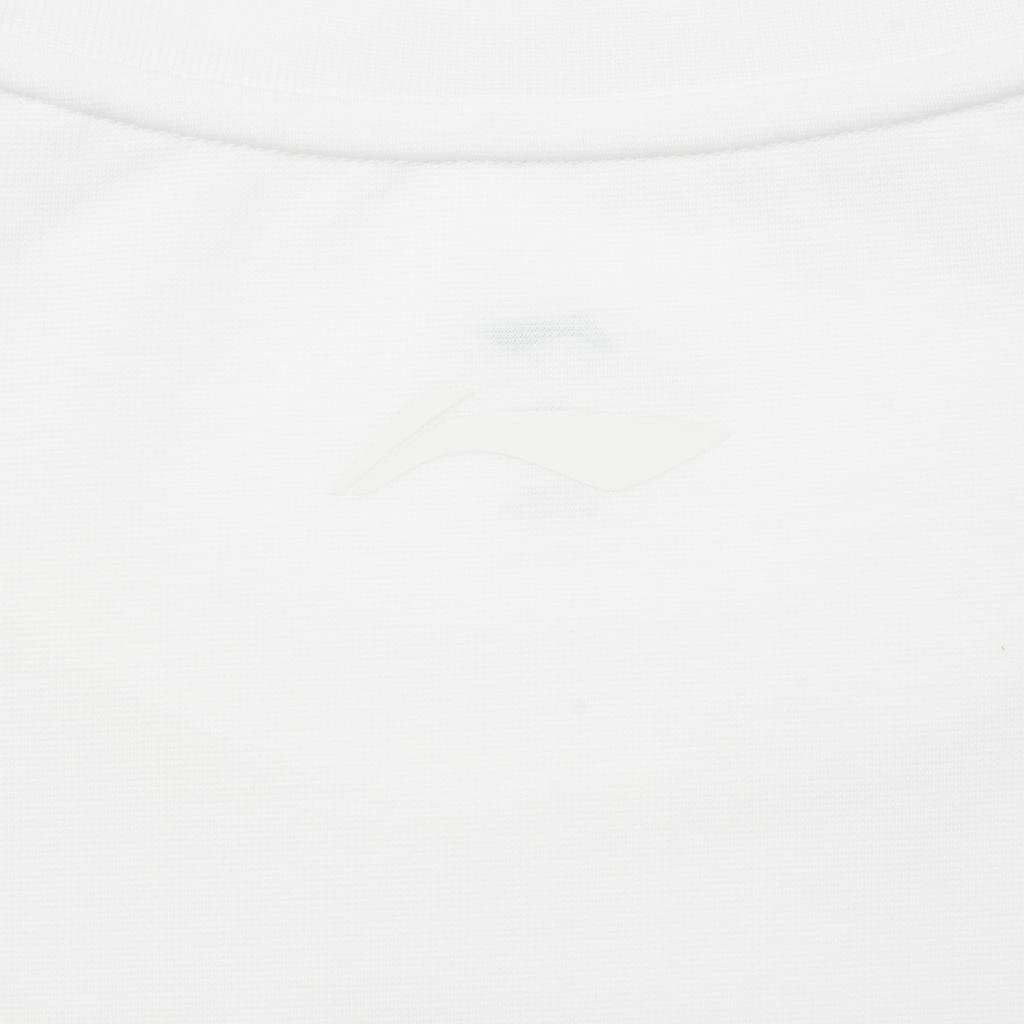 Футболка Li Ning Cool Tea T Ice Silk Quick Dry Cool, однотонная, с круглым вырезом, повседневная, спортивная, с коротким рукавом, мужская, цвет белый ATSU731-3
