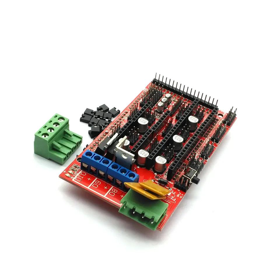 RAMPS 1.4 1.5 Панель Часть Материнская плата Детали 3D-принтеров Экран Красный Черный Управление