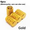 4pcs New Bike Parts Aluminum Alloy Tyre Valve Cap Bicycle Accessories Wheel Rim Tire Dust Cover