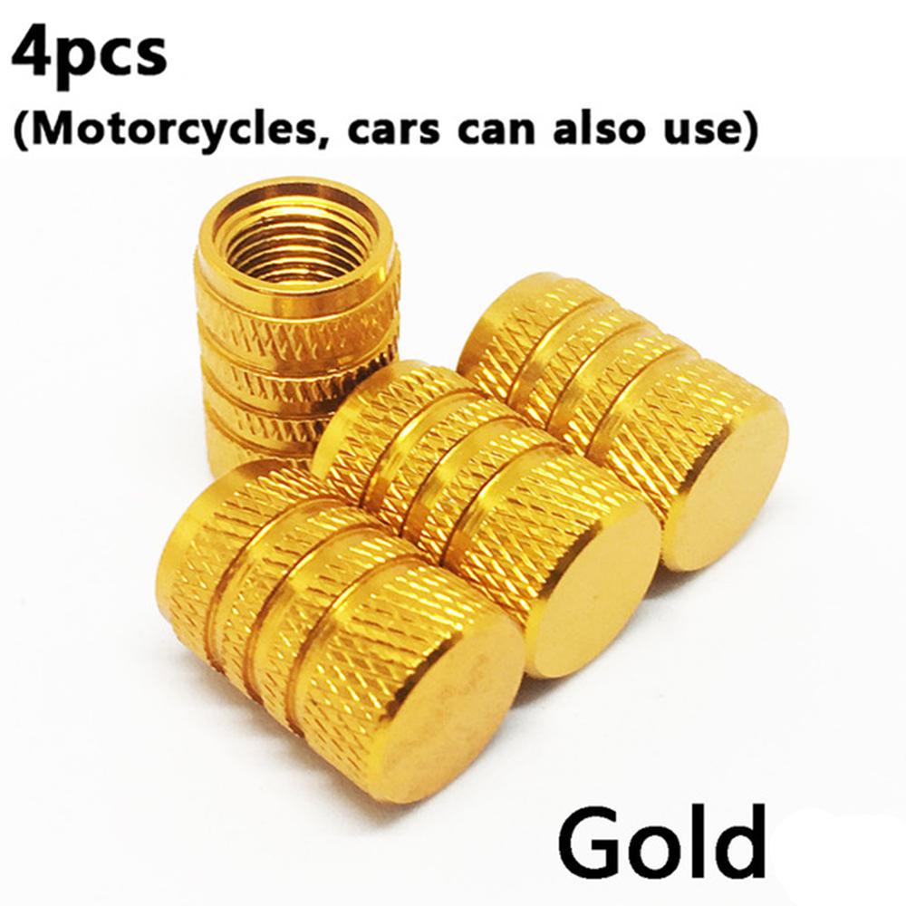 4pcs New Bike Parts Aluminum Alloy Tyre Valve Cap Bicycle Accessories Wheel Rim Tire Dust Cover