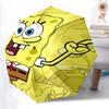 1PC SquarePants Automatic Open/Close Folding Umbrella, Windproof 8 Rib Construction, Lightweight Travel Umbrella for Women/Men, Ideal Gift 0902053