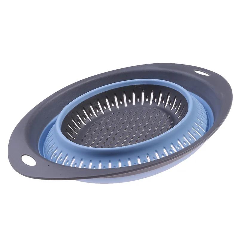 Складная силиконовая корзина для хранения на кухне, многофункциональная сушилка для фруктов и овощей, складной кухонный органайзер для сушки, кухонные гаджеты