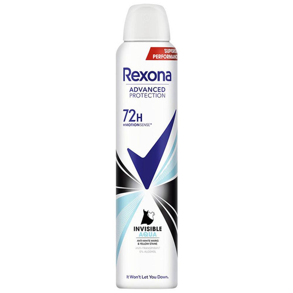 Rexona Дезодорант-спрей Invisible Aqua 72h - 200 мл -