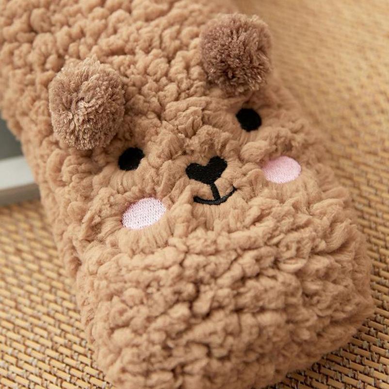 Носки-тапочки, женские осенние и зимние бархатные носки из кораллового флиса, домашние носки с ковром для сна