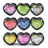 6-30mm Cute Heart Ear Gauges Tunnels and Plugs Ear Stretcher Expander Body Jewelry for Women Men