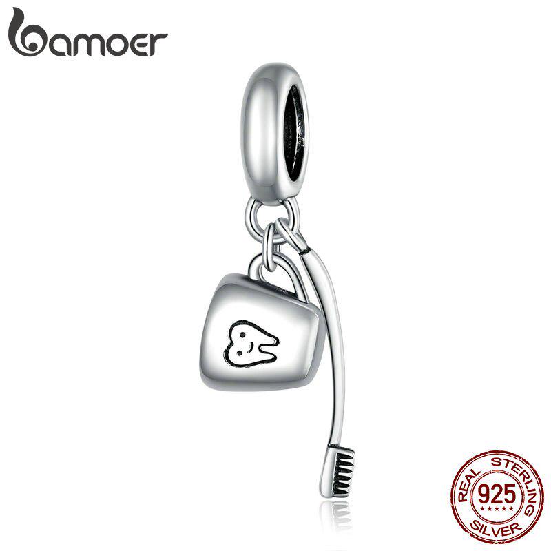 Bamoer, натуральное серебро 925 пробы, винтажные лозы, подвеска для оригинальных роскошных брендовых женских украшений «сделай сам», окисленное серебро