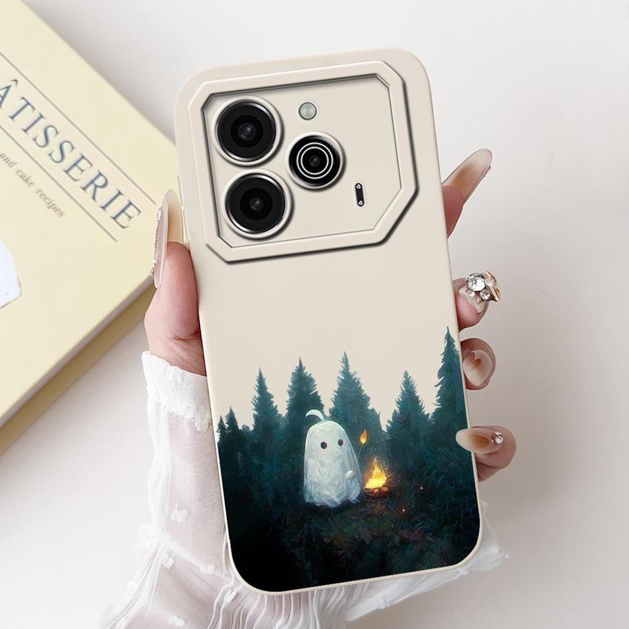 For Tecno Pova 6 Pro 5G 2024 Case LI9 Camera Lens Protective Cover Cute Panda Cartoon Soft Bumper For Tecno Pova 6 Pova6 5G Capa