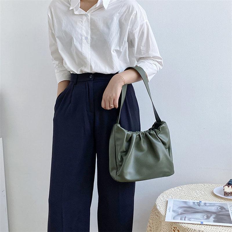 IELGY Сумка подмышки с магнитной пряжкой, простая сумка для прогулок, корейская версия, модная сумка на плечо, женская сумка из искусственной кожи