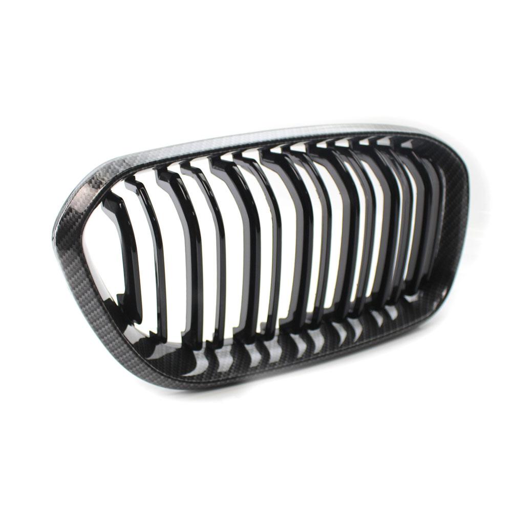Ricoy Carbon Fiber For BMW F20 F21 120i 118i 116i 116d M135i M140i 2015 2016 2017 2018 Hatchback Sport Kidney Grill Grille