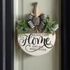 2D Flat Door Wreath Flower Wall Art Garlands Hanging Decoration  Outdoor Decor