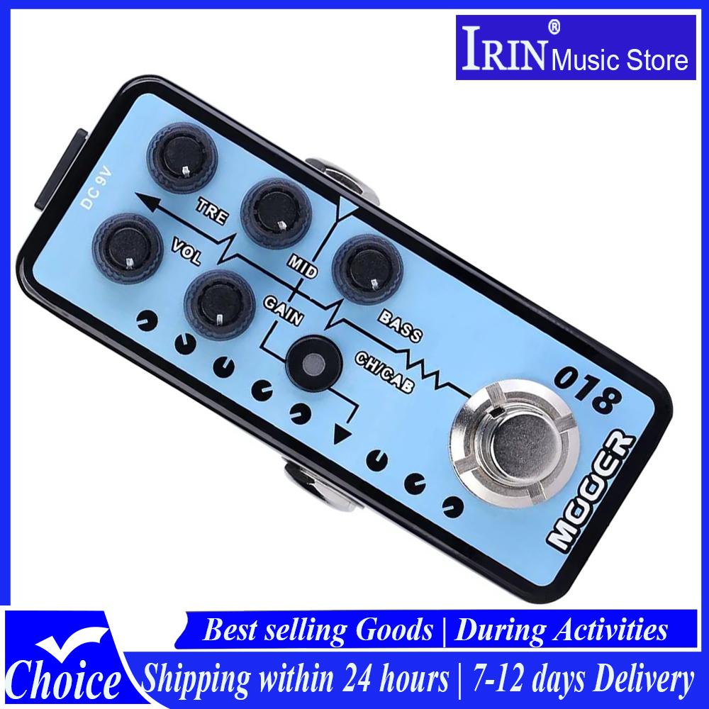 MOOER 018 Custom 100 Гитарная Педаль Цифровой Предусилитель Симуляция Кабинета Двухканальная 3-полосная Эквалайзер и Усиление Эффект для Электрогитары/Бас-гитары