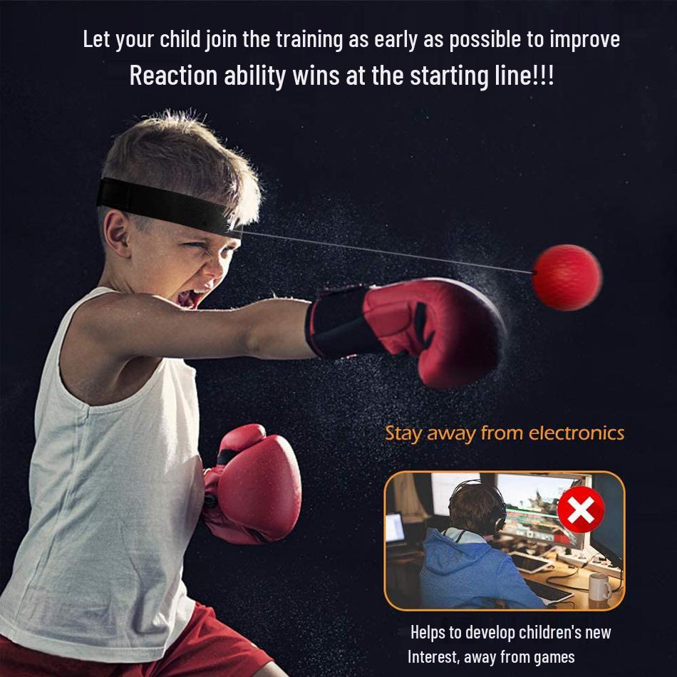 Наголовной боксерский реакционный мяч для фитнеса и развлечений