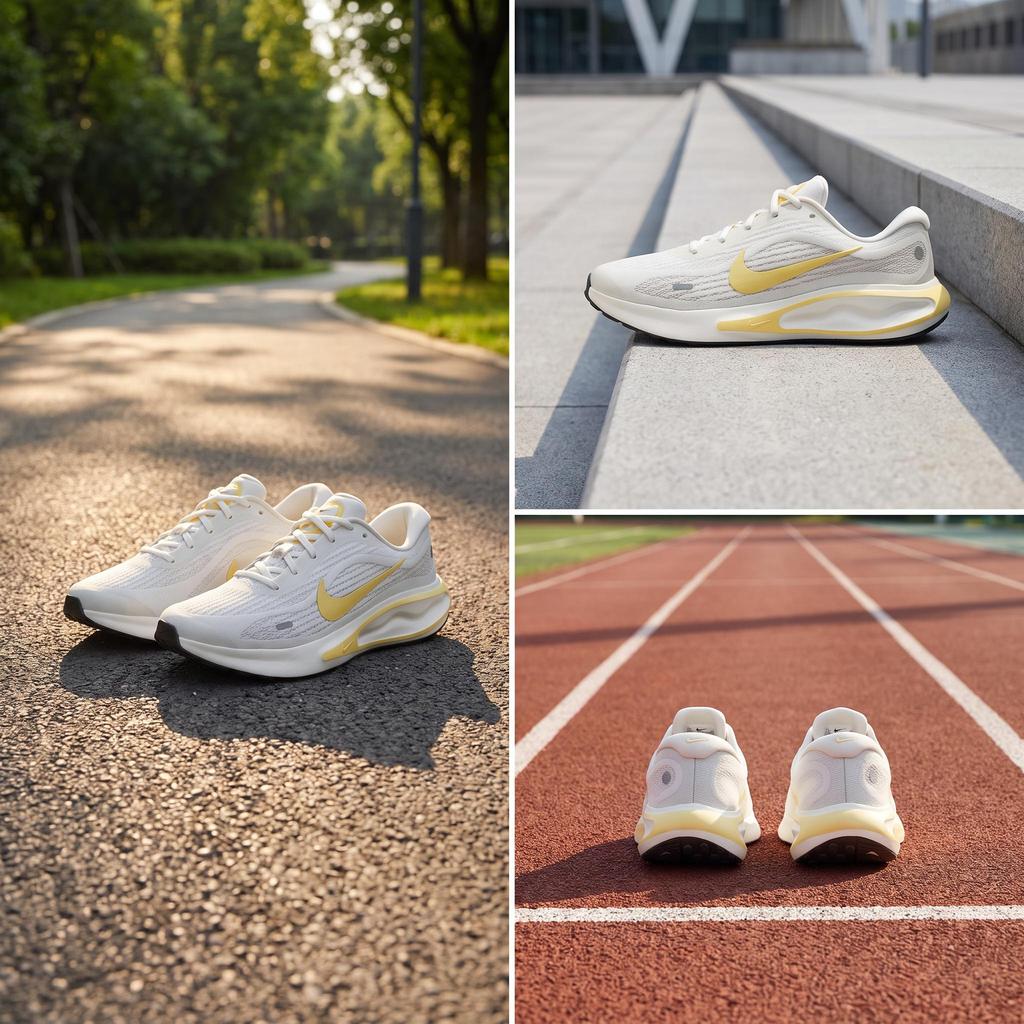 Nike Journey Run Sail Мягкие Желтые Женские Кроссовки Кремовый Фантом Светло-Серебристый FJ7765-112