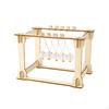 Newton's Cradle DIY Science Experiment Toy Desk Kids Craft Set Handmade Assemble Wood