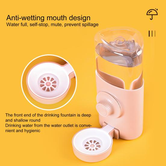 Кормушка для кроликов на 600 мл, большая емкость, подвесной автоматический фонтанчик для маленьких домашних животных