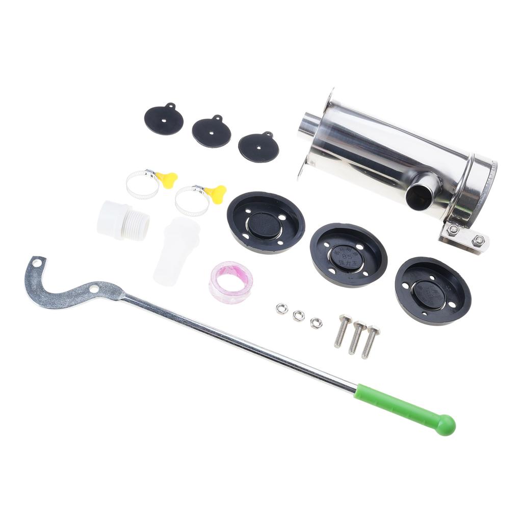 Стальной ручной водяной насос Прочный ручной скважинный насос с всасывающей способностью 8 м Металлический для полива сада и ухода за газоном