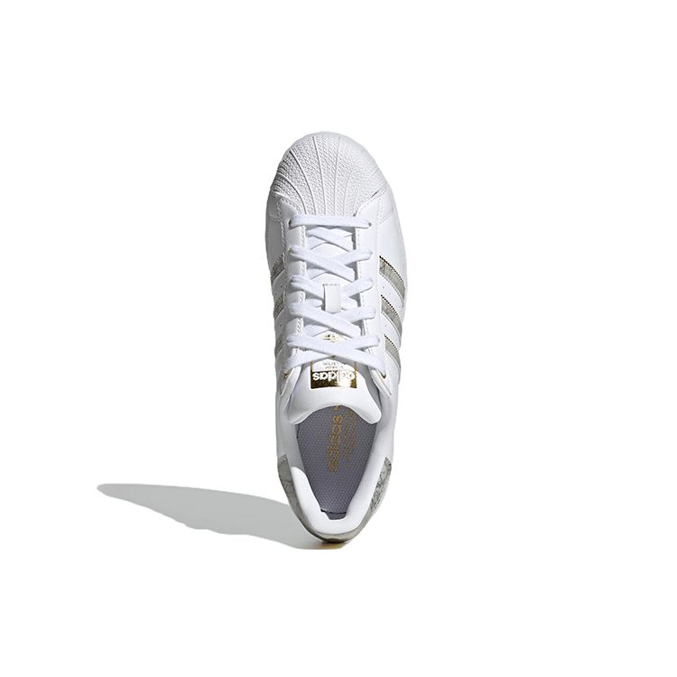 Adidas Женские кроссовки Superstar White Gold Metallic Cloud-White GX1839