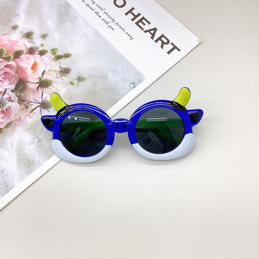 Модные детские солнцезащитные очки Calf Cute, солнцезащитные очки с защитой от солнца и ультрафиолета, вогнутые очки для девочек и мальчиков