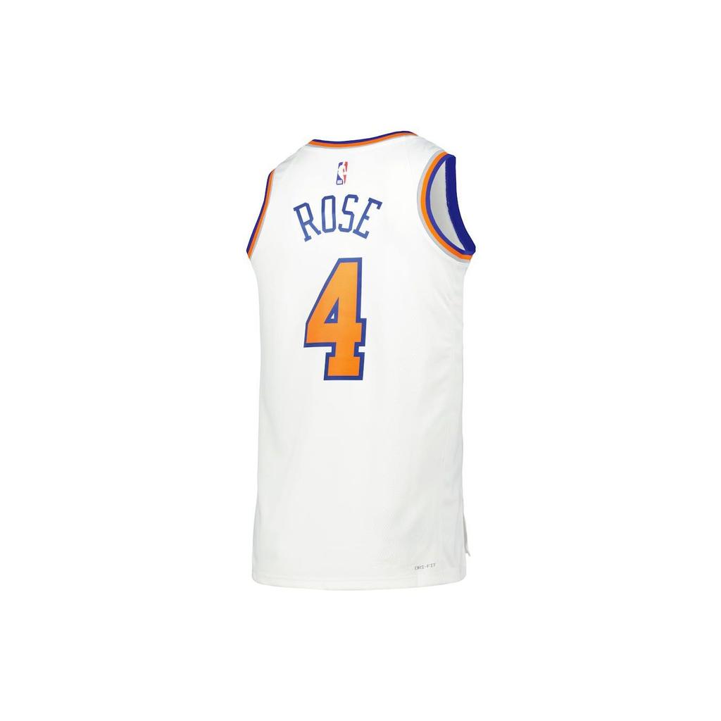 Nike NBA Letter and Number Logo Print Basketball Jersey, Fan Edition, Derrick Rose No. 4 Men Tops White DN2087-101