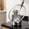 Stable Pot Lid Storage Rack Stainless Steel Spatula Holder Multi-functional Chopsticks Stand  Home