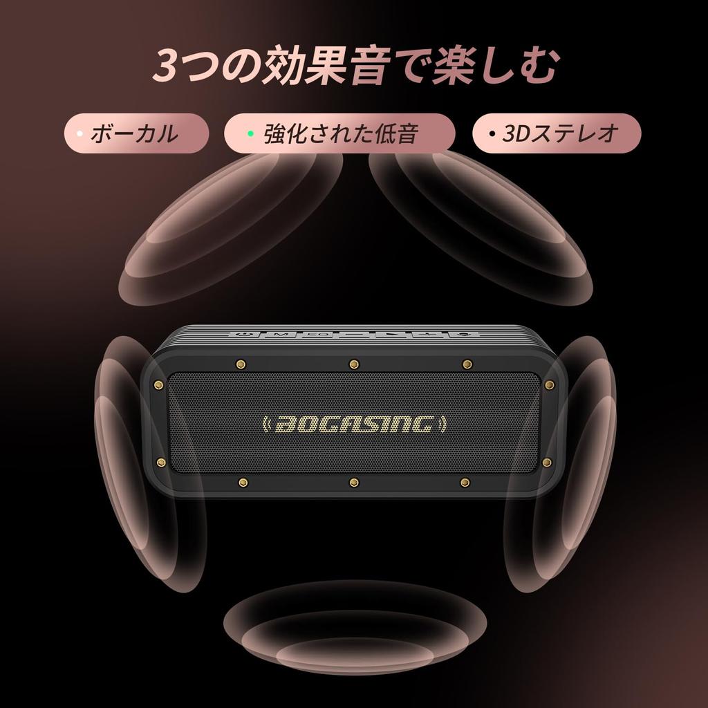 BOGASING M4 беспроводной портативный Bluetooth-динамик для улицы IPX7 водонепроницаемый пылезащитный ударопрочный выход 40 Вт громкий звук глубокий бас стерео функция с