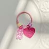 Конфетный цвет Блестящий Брелок для ключей в виде мишки с сердечком Мультяшный Милый Подвеска для сумки для друга