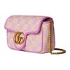 Gucci Супермини Сумка на плечо Сиреневый/Желтый Женские Сумки на плечо Розовый 783141-FADAT-8741
