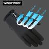 Outdoor Winter Warm Gloves Touch Screen Fingers Gloves Anti Slip Windproof Waterproof for Running Cycle Driving Hiking