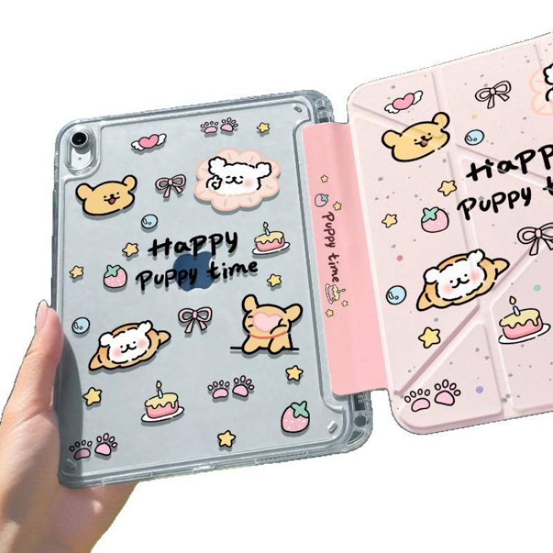 IPad 9th 10th 8th Air 11-inch Clear Protective Case With Pencil Holder Anti-Bend