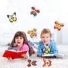 10Pcs Magic Flying Butterflies Wind Up Toy In The Sky Bookmark Greeting Cards Rubber Band Powered Kids Magic Props Surpris Gift