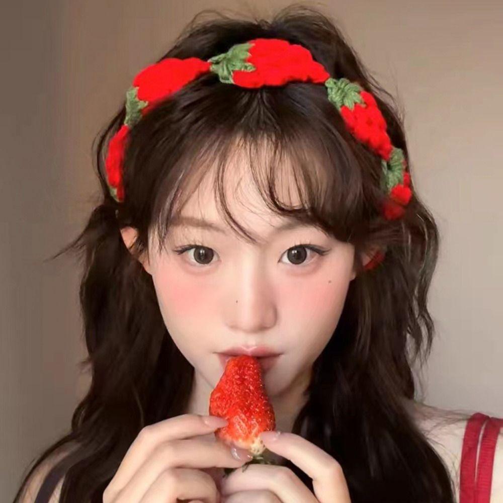 French Long Knit Turban Retro Women Hair Scarf Cute Hollow Out Hair Band Girls