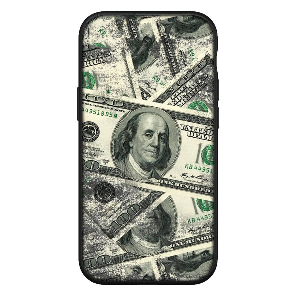Чехол для iPhone 17 16 15 Xiaomi Poco Redmi Note 14 13 12 11 Pro Max 9 16e Samsung Galaxy S25 S24 S23 OPPO Huawei Деньги 100 Долларов Крутой Чехол для Телефона