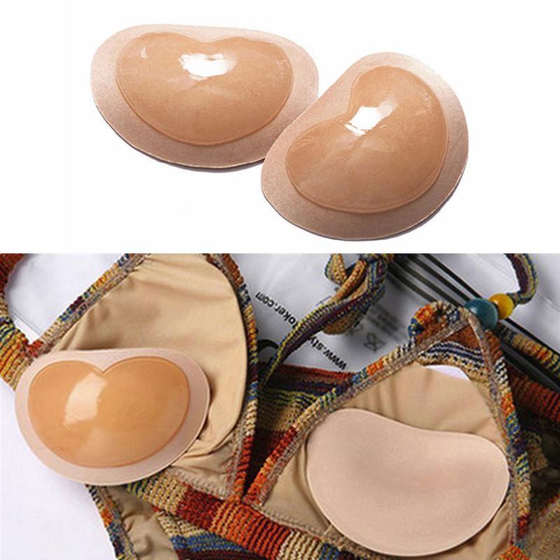 Силиконовые вкладки пуш-ап в бюстгалтер,11*8 см.,цвета в ассортименте
