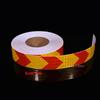 5cm/10cm/20cm*5M Arrow High Visibility Reflective Tape Yellow-Red  Self-Adhesive Strip Reflectors Conspicuity Safety Car Sticker