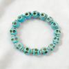 Acrylic Skeleton Beaded Bracelet Colorful Elastic Bangle Punk Skull Beaded Bracelet  Jewelry