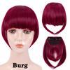 Fringe Bangs Synthetic Hair Extensions Clip In Bangs 6 Inch Short Straight Hairpiece Front Neat Bang Two Side Blonde